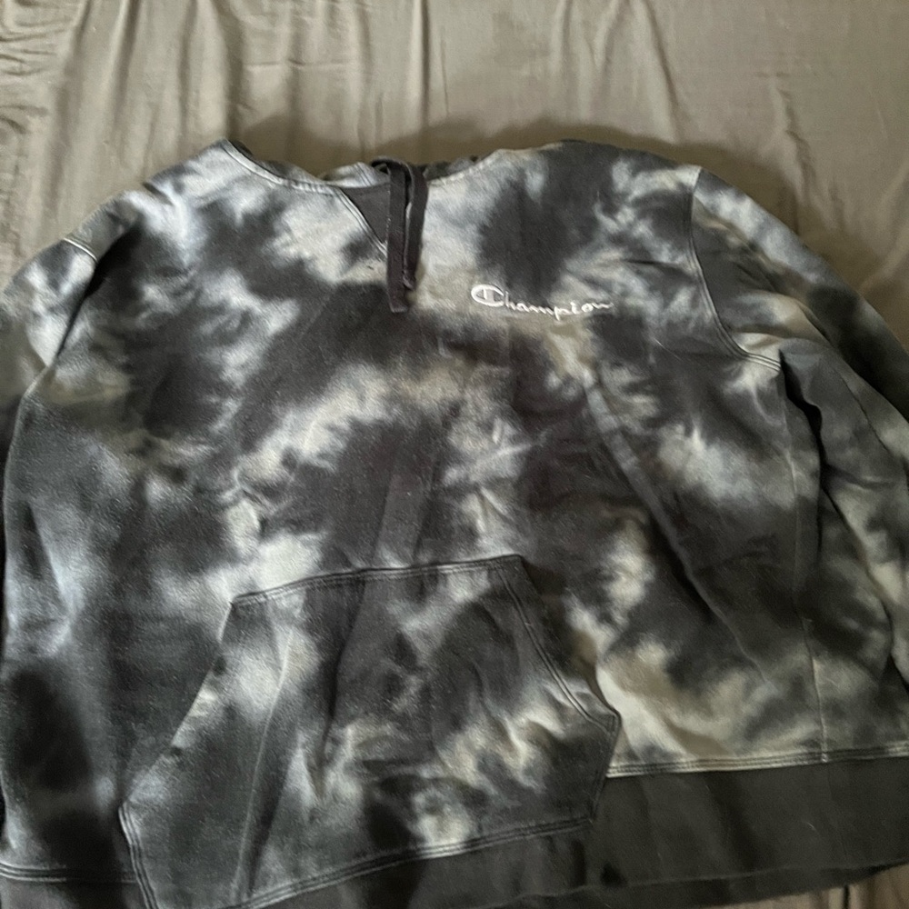 Champion Monochrome Tie-Dye Sweatshirt